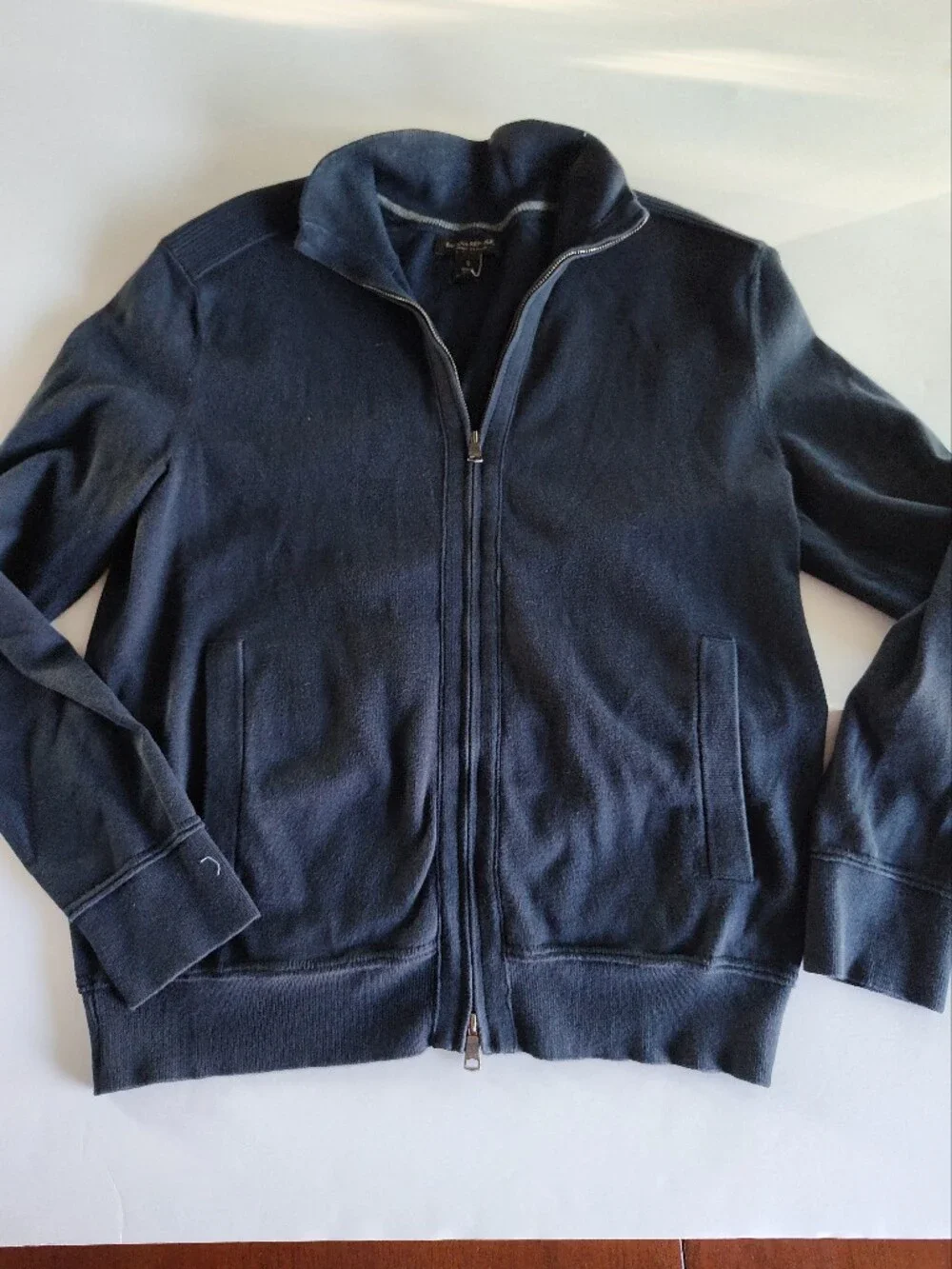 Banana Republic mens size S sweatshirt cardigan double sided zipper sweater